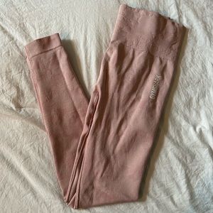 Pink gymshark adapt camo seamless leggings